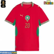 Marokko Ayoub El Kaabi #20 Heimtrikot Frauen EM 2024 Kurzarm